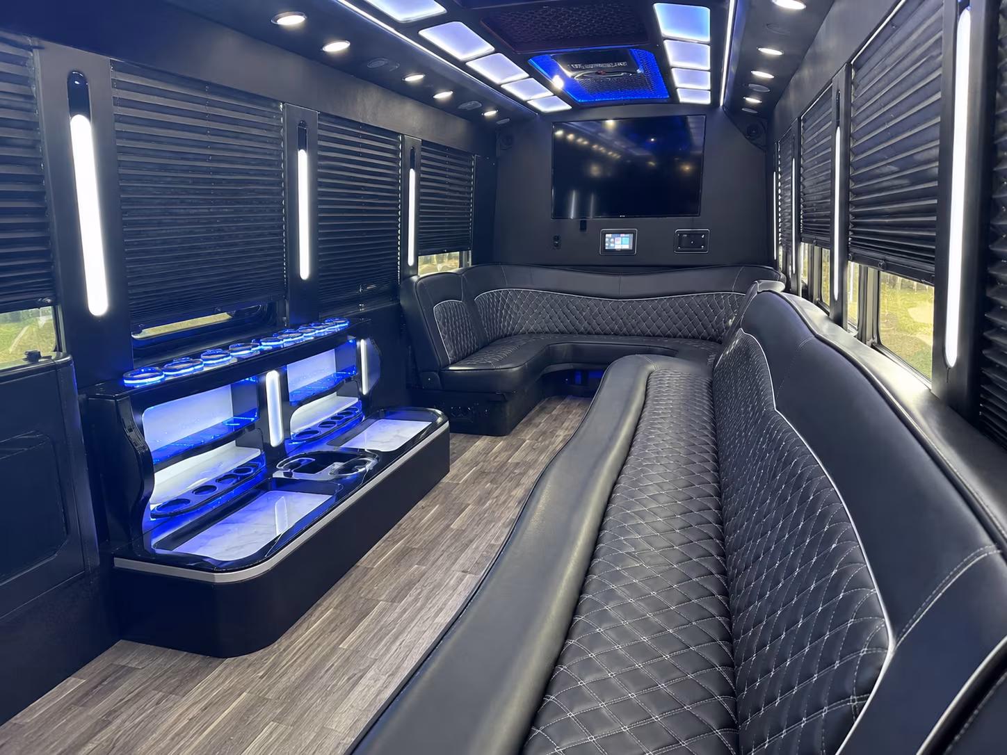 Glendale Prom & Homecoming Transportation party bus exterior