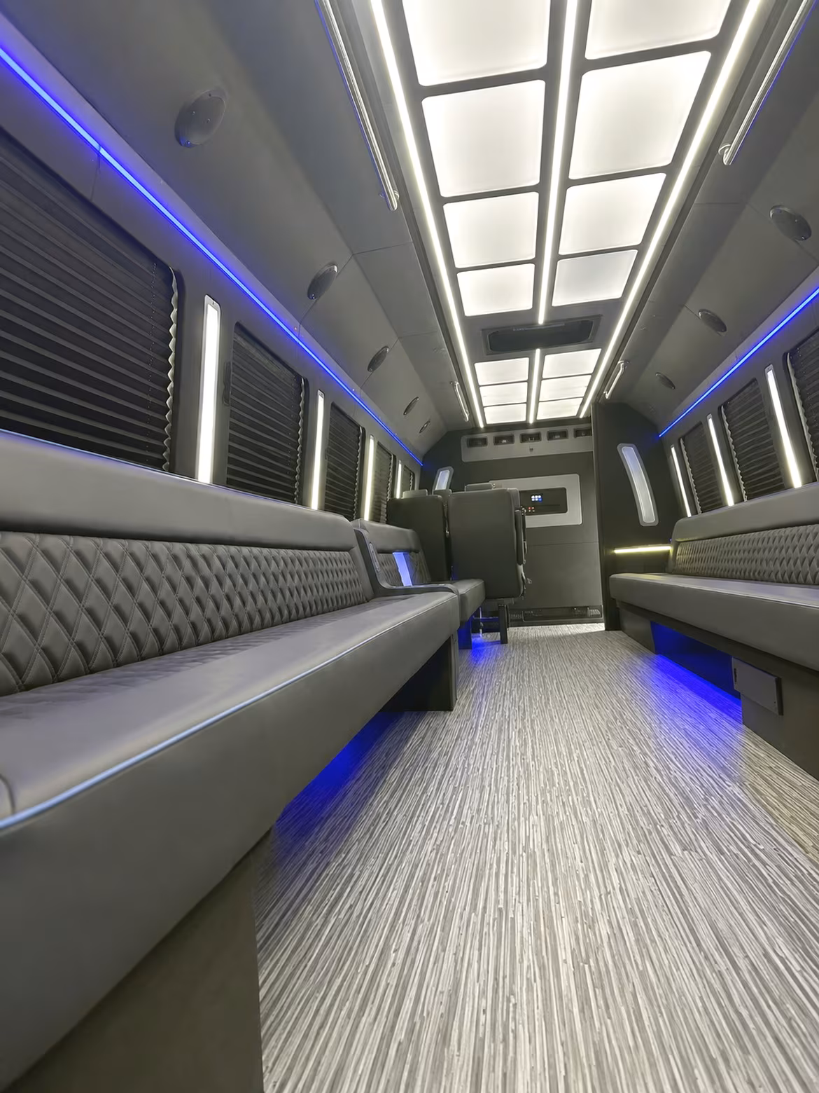 Glendale Prom & Homecoming Transportation party bus interior