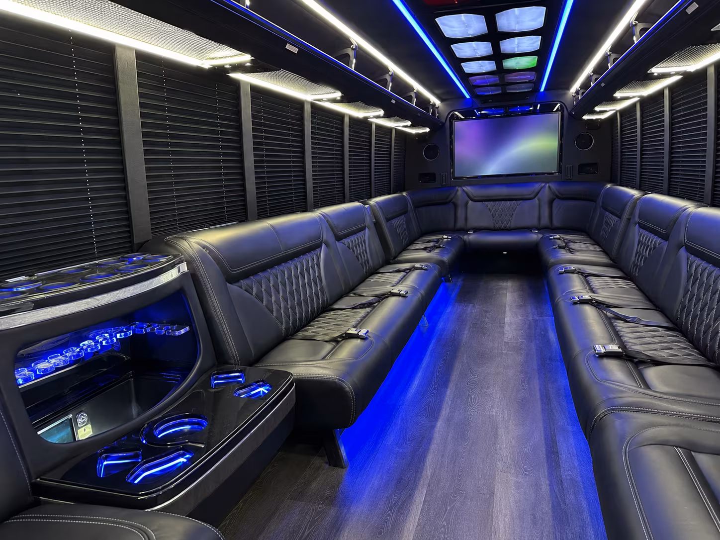 Glendale Prom & Homecoming Transportation party bus exterior