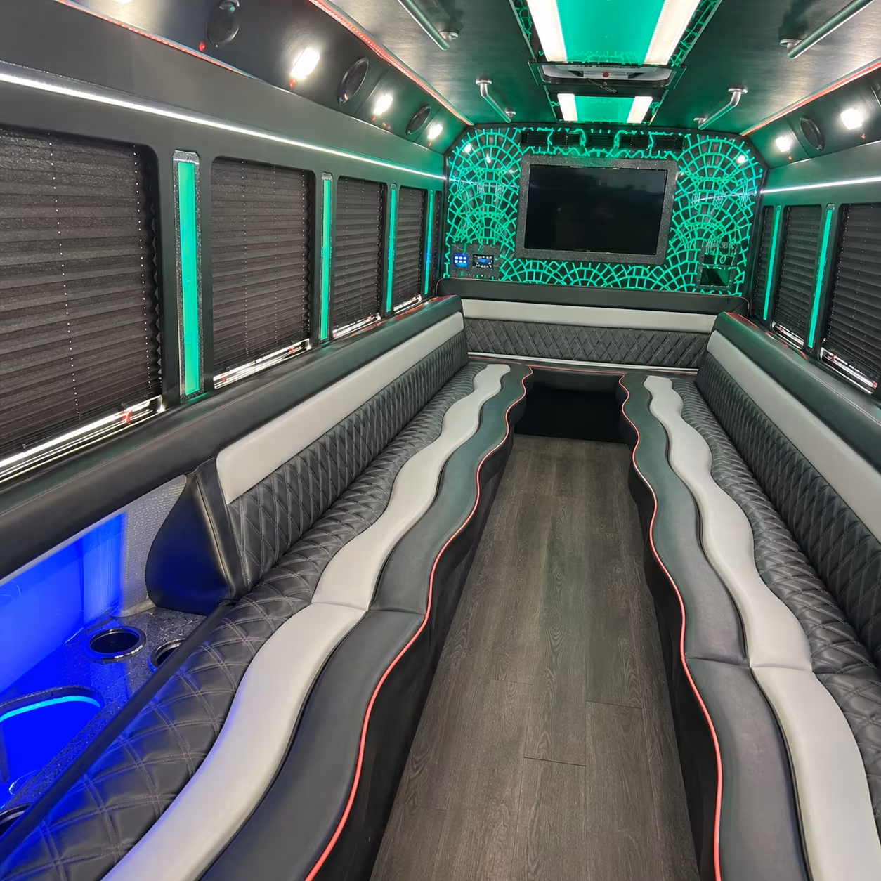 Glendale Prom & Homecoming Transportation party bus exterior