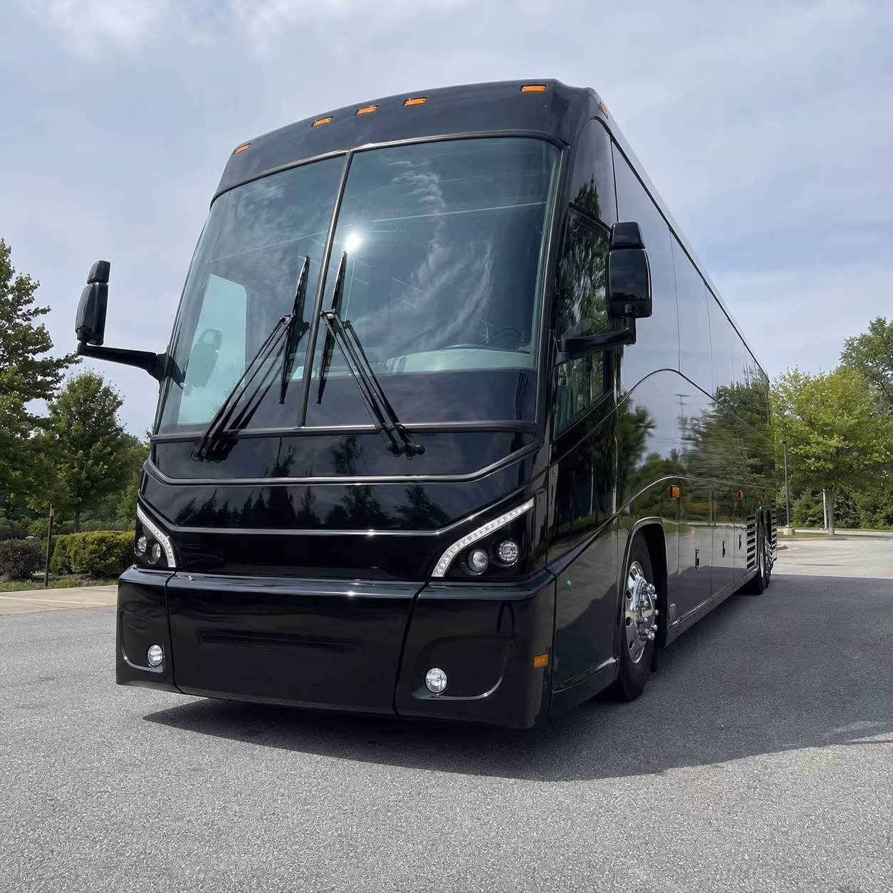 Glendale School Event Transportation party bus exterior
