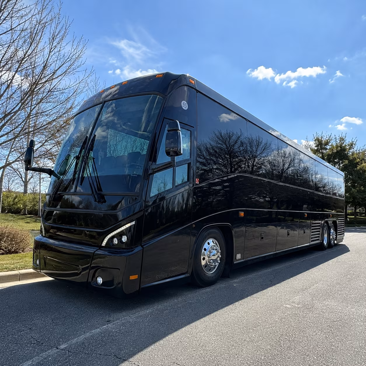Glendale School Event Transportation party bus exterior