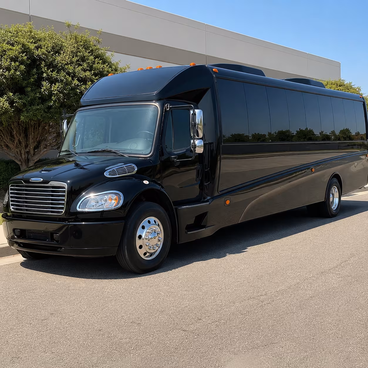 Glendale School Event Transportation party bus exterior