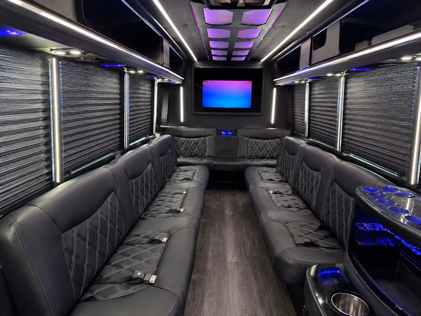 Glendale Sporting Event Transportation party bus exterior