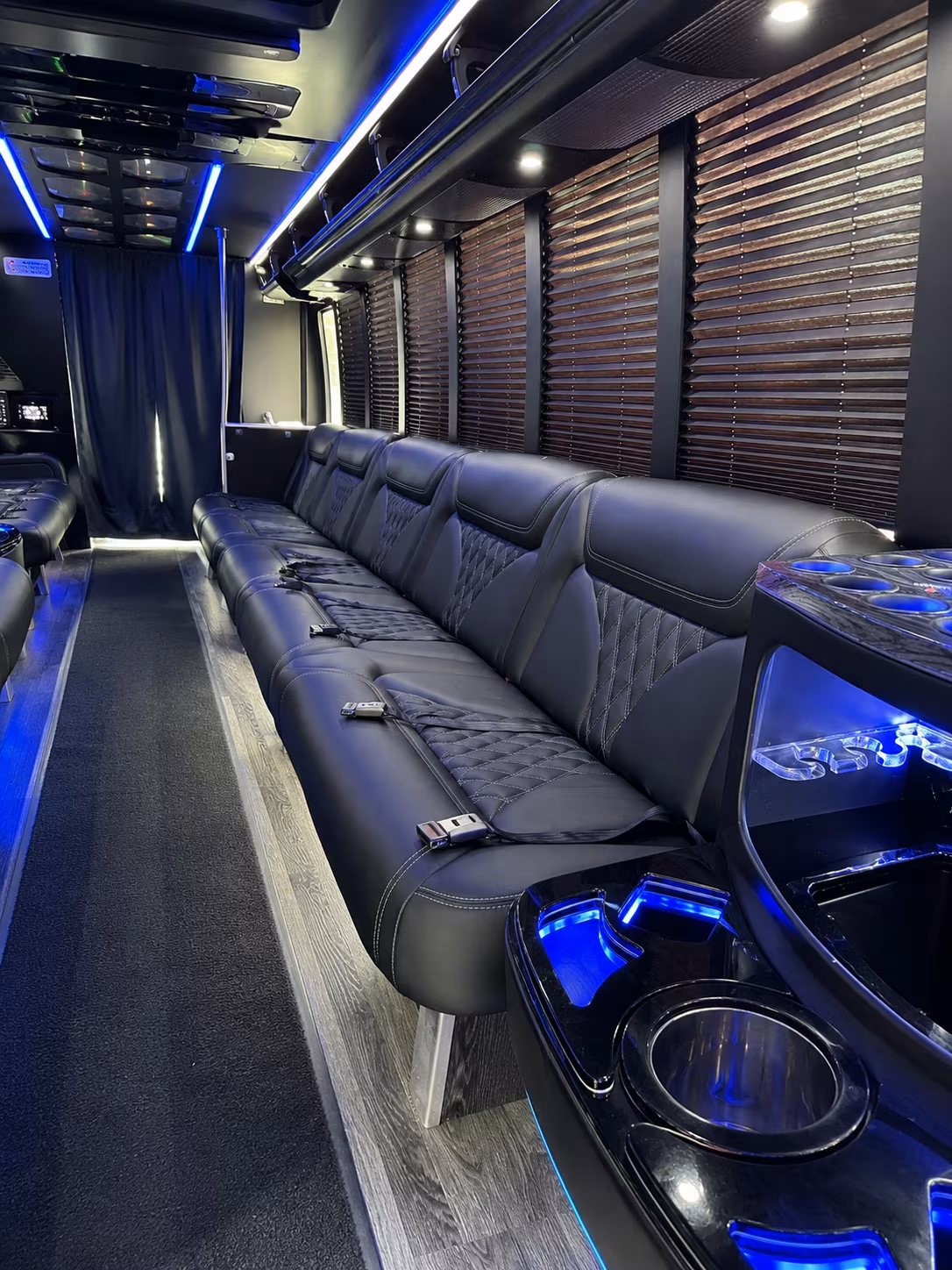 Glendale Sporting Event Transportation party bus exterior