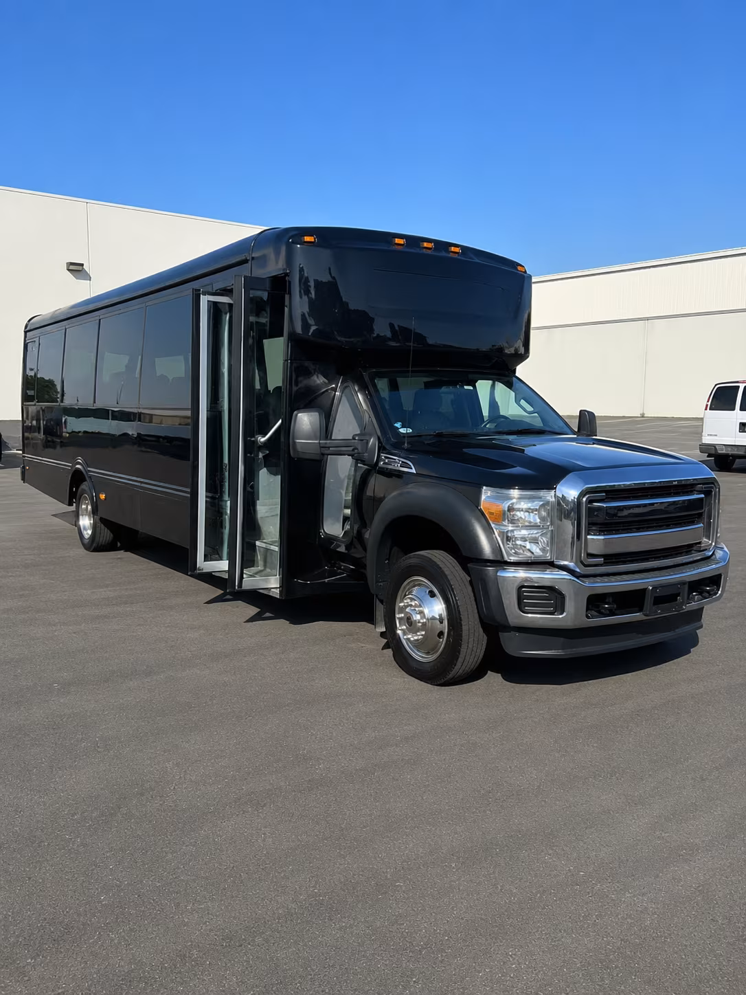 Glendale Wedding Transportation party bus exterior