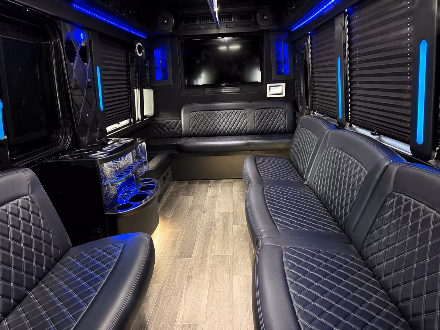 Glendale Wedding Transportation party bus exterior